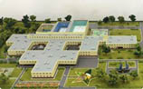 макет здания средней школы