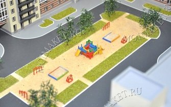 Макет детской площадки