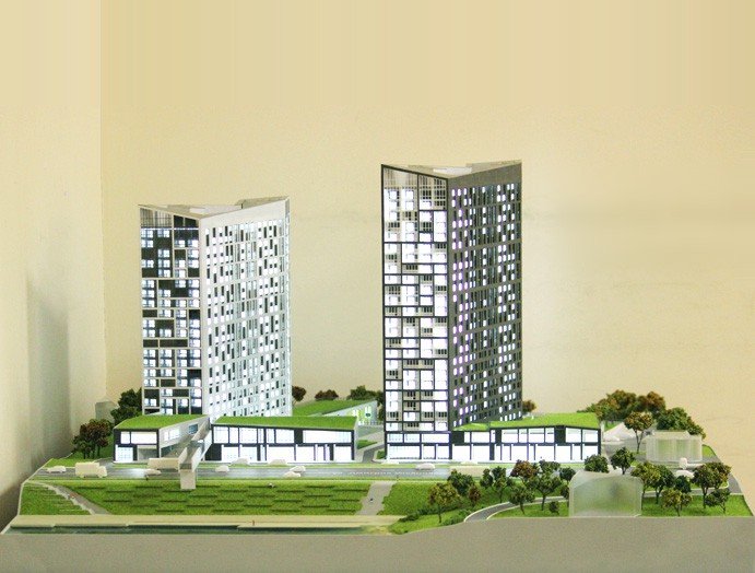 Model of residential complex - photo