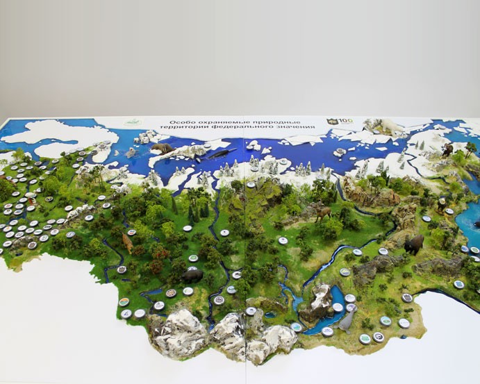 Model of the nature reserves of Russia - photo
