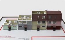 Model of townhouse