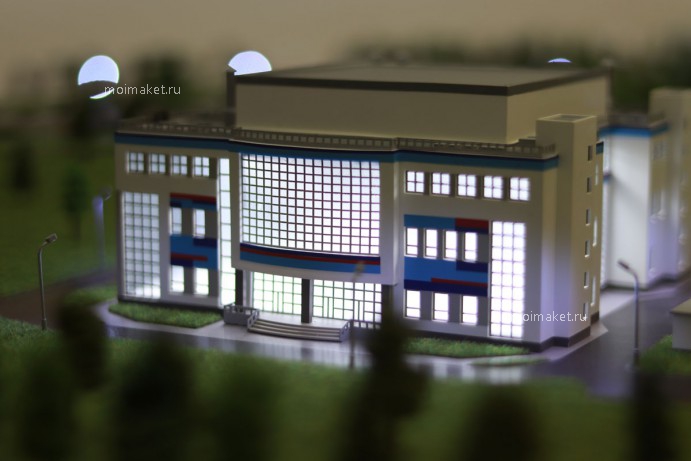 изготовление макета с подсветкой зданий спб