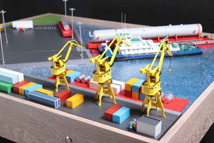 макет морского порта в санкт-петербурге