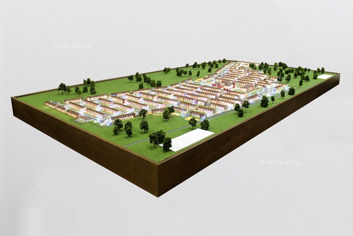 Model of townhouses complex