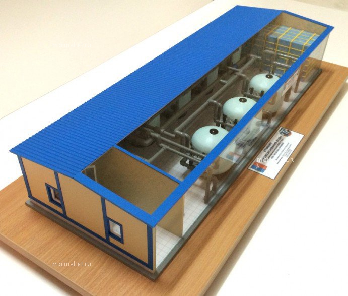 Water purification plant model