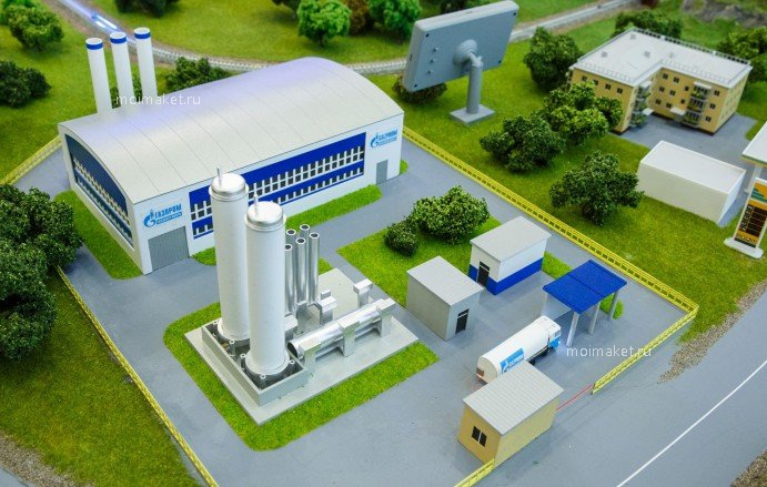 Industrial facility on the model