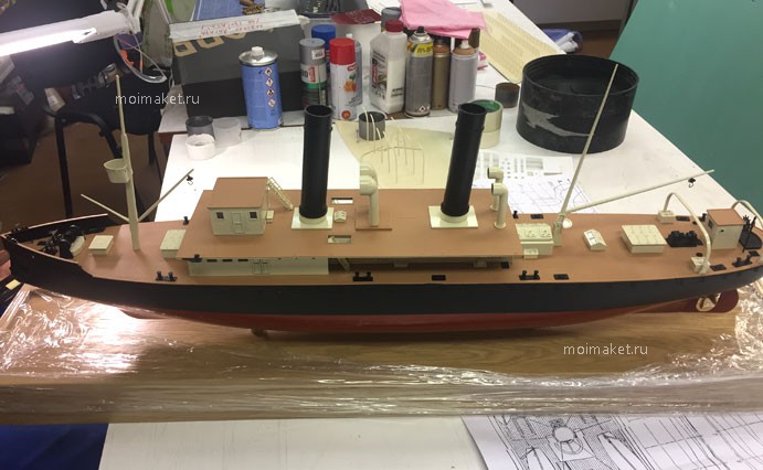 палуба макета корабля