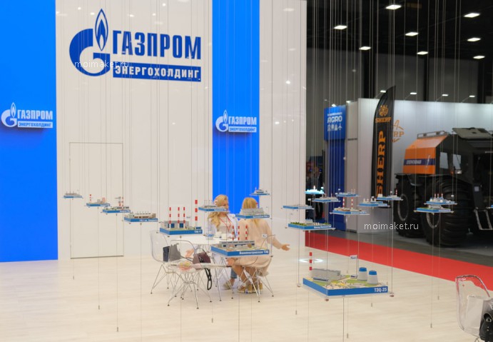 Макеты Газпром на выставке