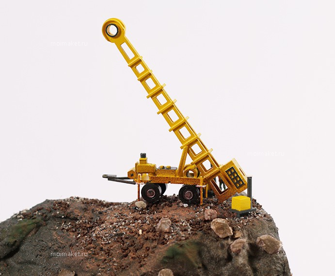 Special machinery on the top of Mountain model