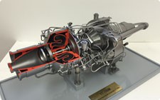 Model of TG-16M aviation engine  - фото