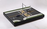 макет пешеходного перехода с авто