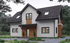 3D модель дачного дома