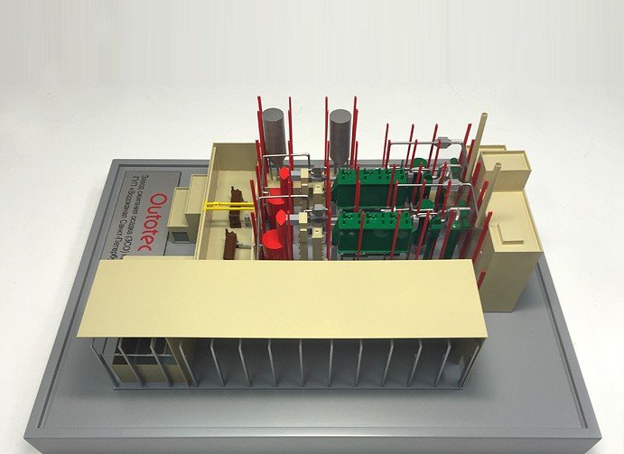 Model for water and wastewater treatment plant - photo