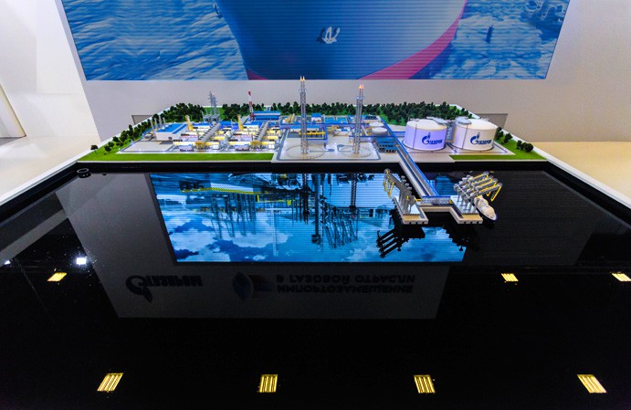 LNG facility model for Gazprom - photo