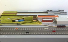 Model of Kupchino metro station